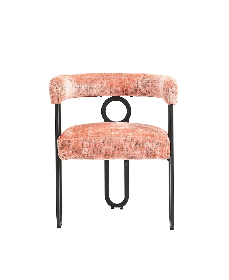 Streamdale Chenille Accent Chair for Living Room (Pink)