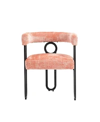 Streamdale Chenille Accent Chair for Living Room (Pink)