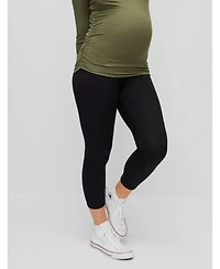 Motherhood Maternity Maternity Basic Secret Fit Belly Crop Leggings - Motherhood