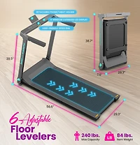 LifeSmart Denise Austin WalkingPad Foldable Treadmill for Small Spaces, 56.6"x29.3"x39.5