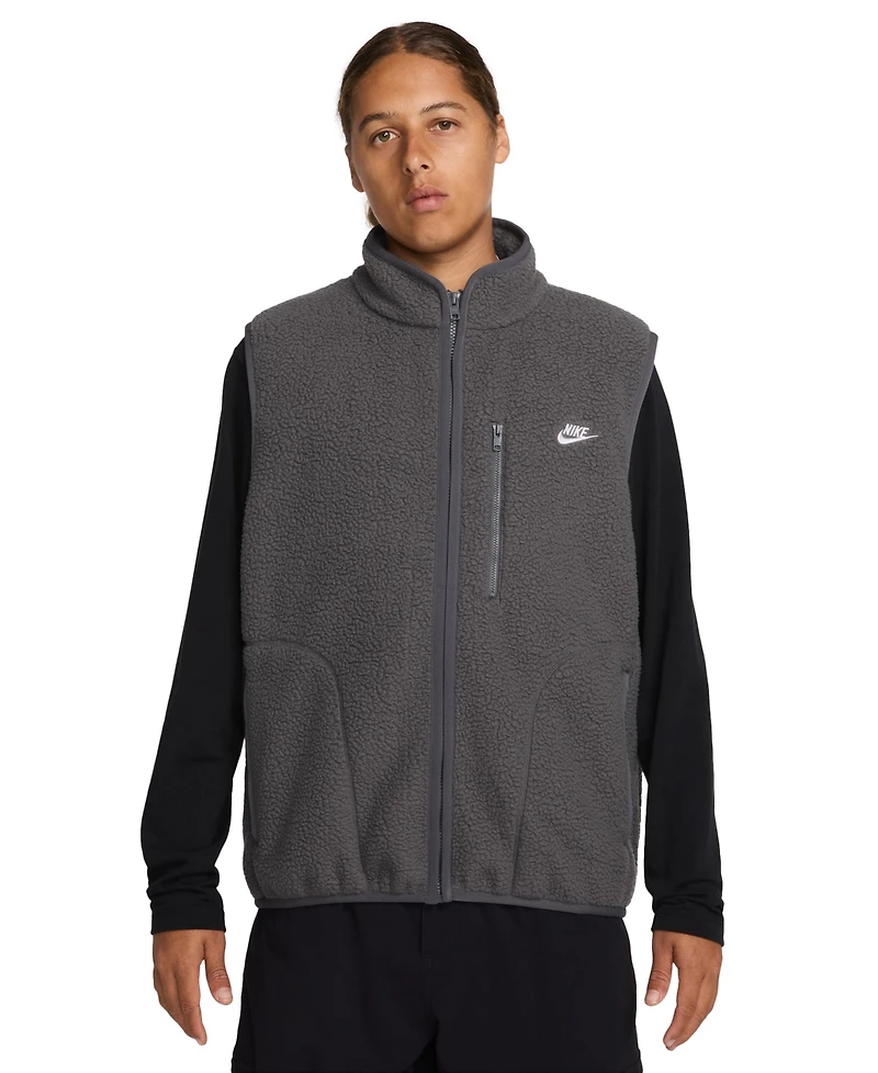 Nike Sportswear Club Men's Fleece Winterized Zip-Front Vest