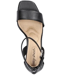Easy Street Women's Ro Square Toe Heeled Sandals