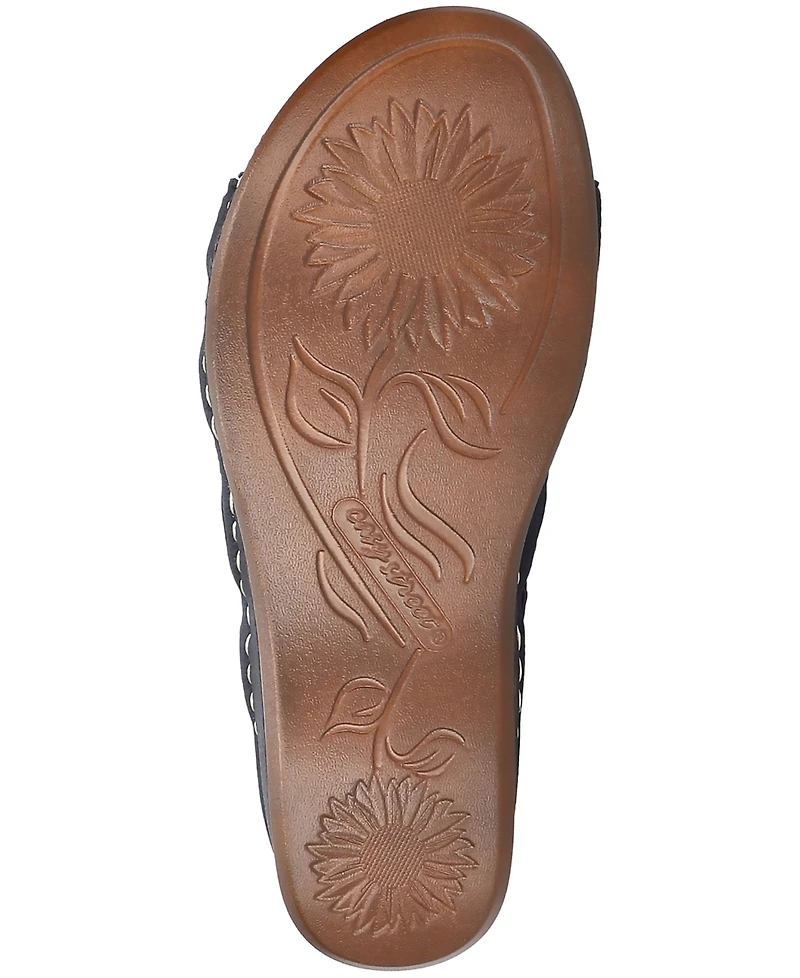 Easy Street Women's Alexi Slingback Wedge Sandals