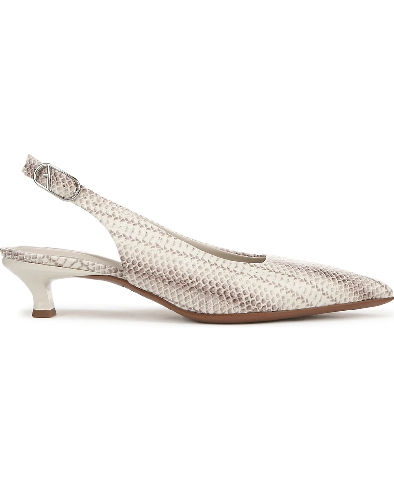 Franco Sarto Women's Marlow Pointed Toe Slingback Kitten Heel Pumps