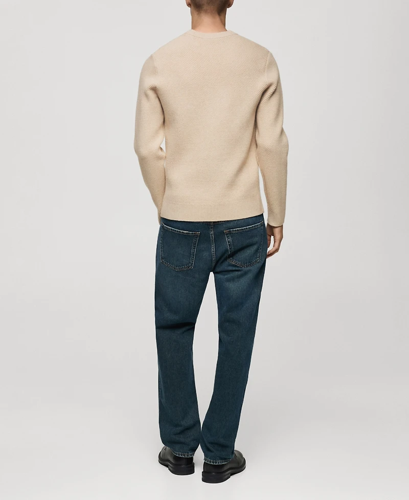 Mango Men's Eu Regular-Fit Knitted Sweater