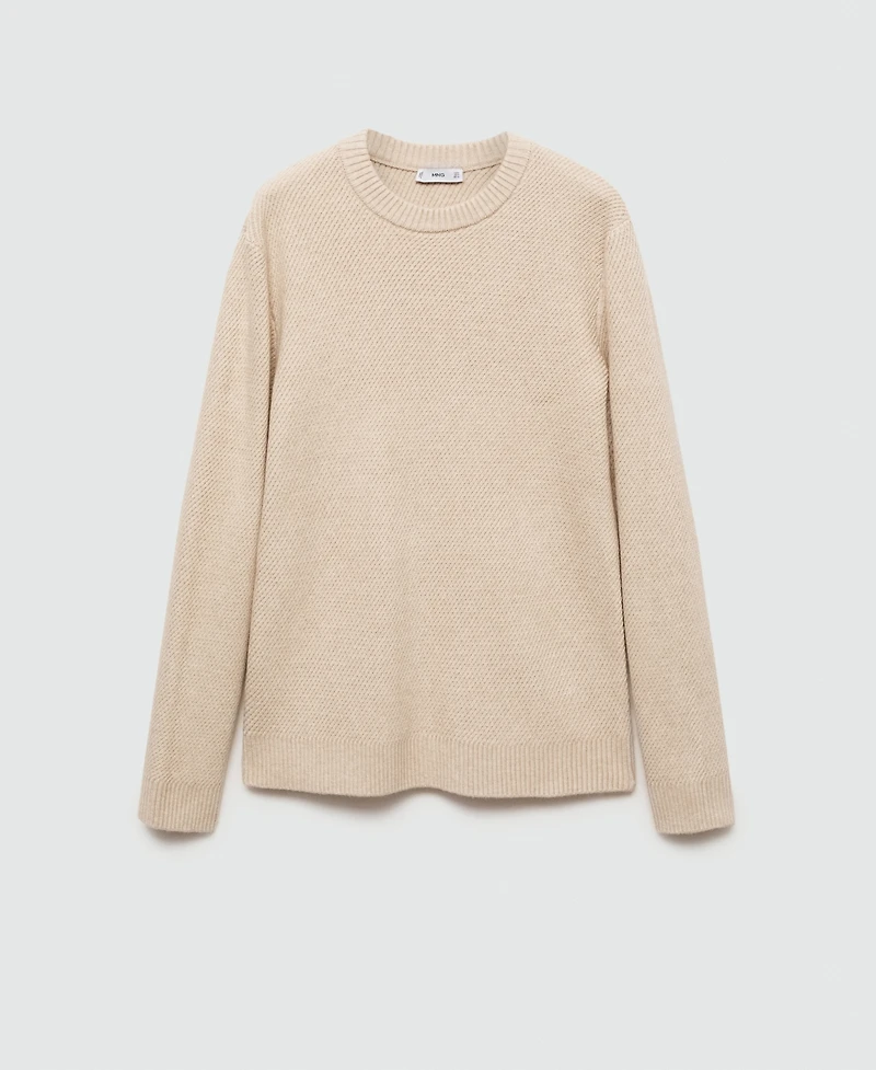 Mango Men's Eu Regular-Fit Knitted Sweater