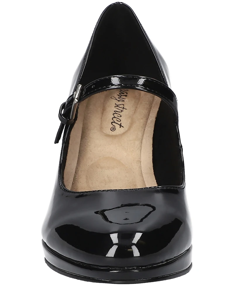 Easy Street Women's Zest Buckle Platform Pumps