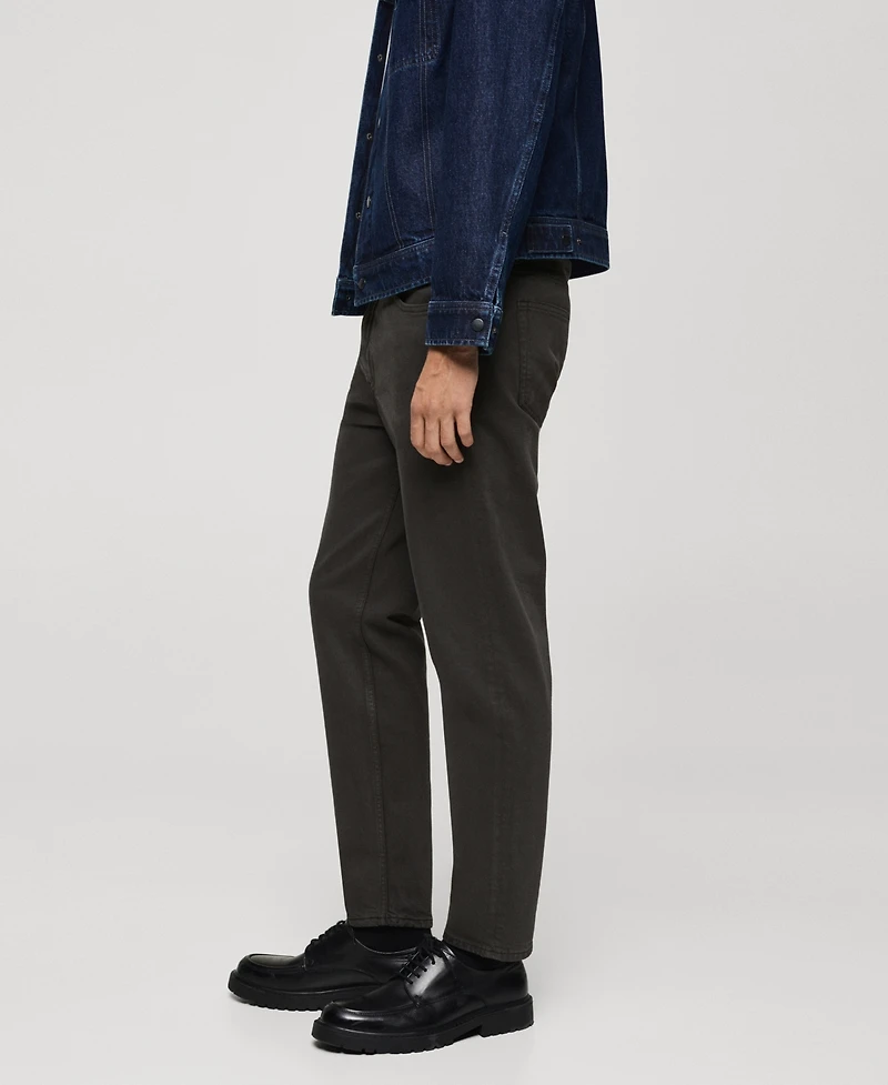Mango Men's Ben Tapered Cropped Jeans
