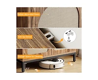 gaomon Rattan Sideboard Buffet Cabinet, Kitchen Storage Cabinet with Adjustable Shelf, Boho Accent Cabinet, Liquor Cabinet, Bar Cabinet, Console Cabin