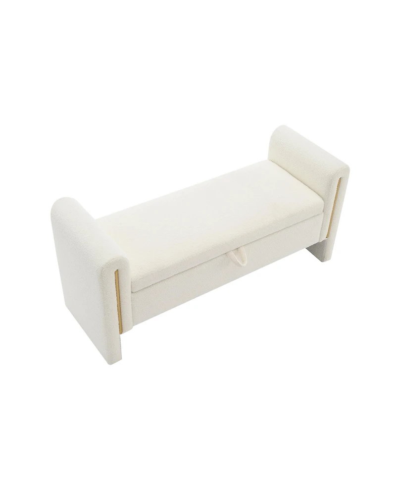 Streamdale Teddy Bed Bench with Storage and Arms