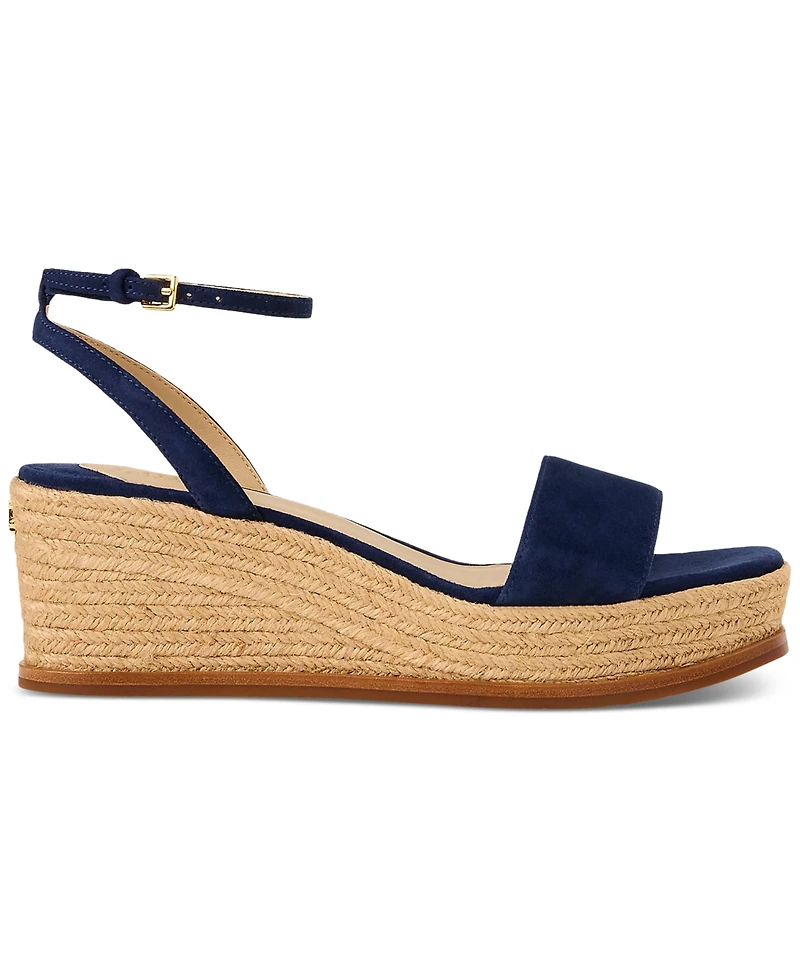 Lauren Ralph Women's Leona Espadrille Platform Wedge Sandals