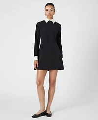 French Connection Women's Echo Collared-Neck Long-Sleeve Dress