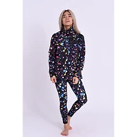 Oosc Clothing Women's High Neck Baselayer Top - Catalina Wine Mixer