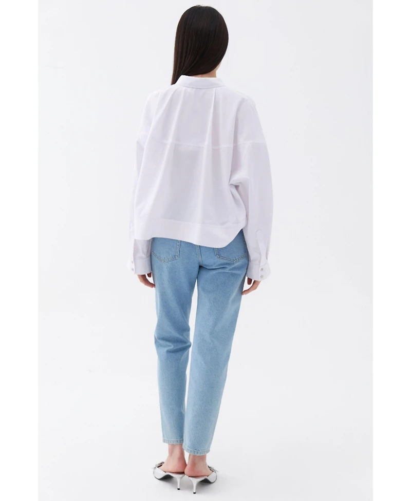 Nocturne Women's Oversized Button-Up Shirt