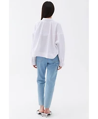 Nocturne Women's Oversized Button-Up Shirt