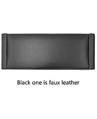 47" Faux Leather Upholstered Bedroom Waterfall Benches-Maison Boucle