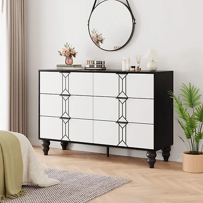 gaomon 6 Drawer Dresser With Deep Drawers For Bedroom