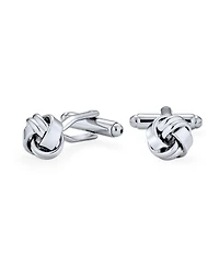 Bling Jewelry Knot Woven Rope Twist Shirt Cufflinks Stainless Steel