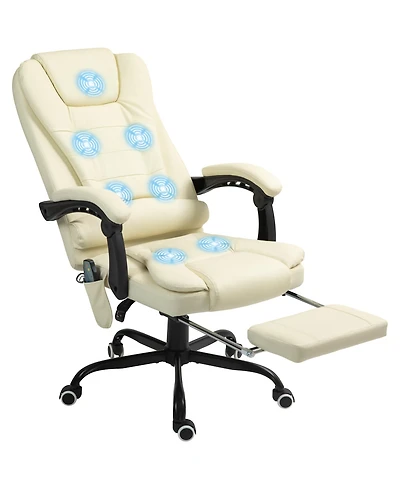 Vinsetto 7-Point Vibrating Massage Office Chair with High Back