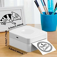 Sticker Printer, PM230 Mini Thermal Printer Bluetooth Portabel Sticker Maker with 3 Rolls of Paper, Print Pods Mini Printer with Multiple Templates fo