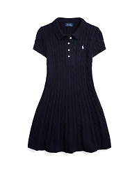Polo Ralph Lauren Big Girls Cable-Knit Cotton Sweater Dress