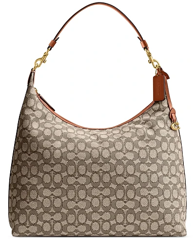 Coach Juliet Large Signature Jacquard Shoulder Bag 38