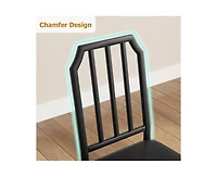 gaomon Glass Dining Table Set for 4, Kitchen Table Chairs Set of 4 with Comfortable Pu Cushion, Dining Room Table Set for 4 with Kitchen Chairs Furnit