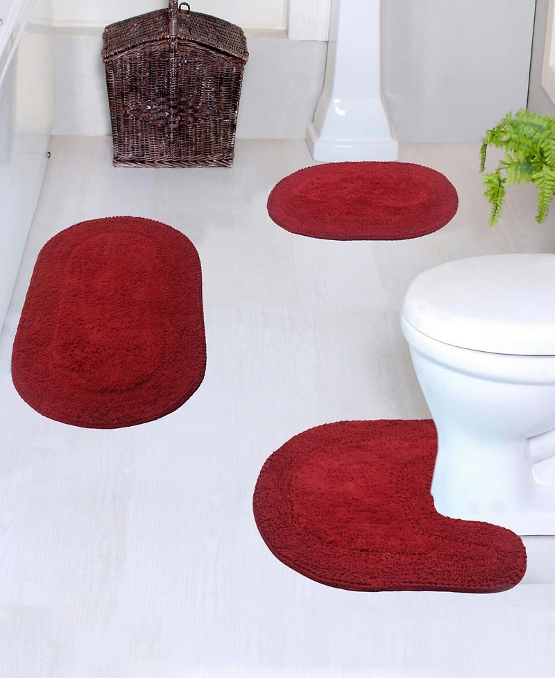 Home Weavers Double Ruffle -Pc. Bath Rug Set