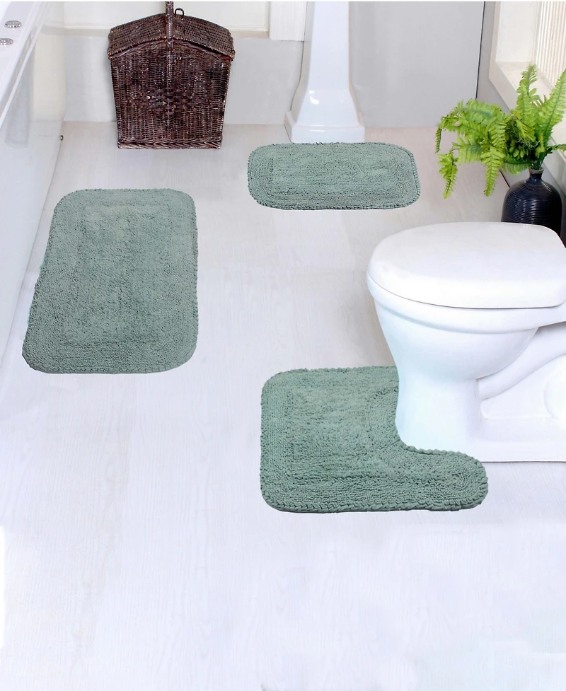 Home Weavers Radiant 3-Pc. Bath Rug Set