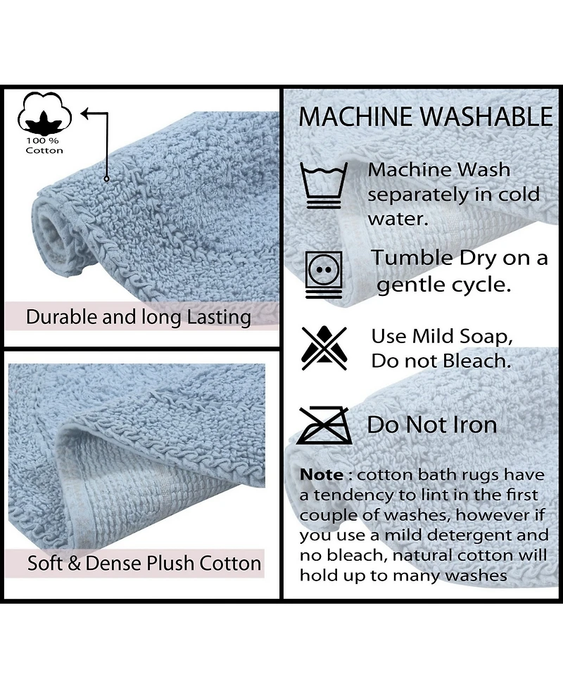 Home Weavers Double Ruffle -Pc. Bath Rug Set
