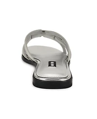 Nine West Women's Germani Woven Flat Slip-On Sandals