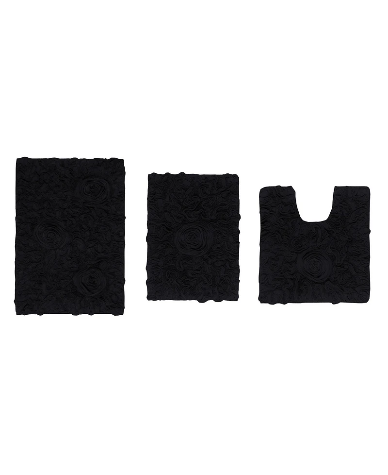 Home Weavers Bell Flower -Pc. Bath Rug Set