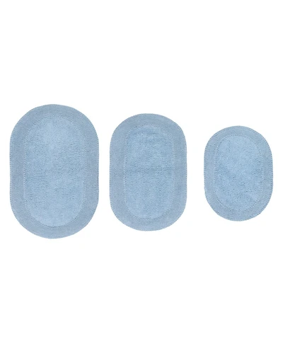 Home Weavers Double Ruffle 3-Pc. Bath Rug Set