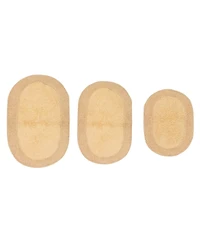 Home Weavers Double Ruffle 3-Pc. Bath Rug Set