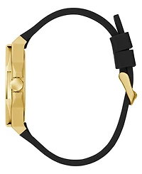 Guess Men's Analog Black Silicone Watch, 42mm