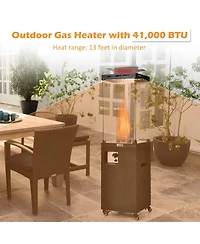 Sugift 41 000 Btu Propane Patio Heater with Metal Hood