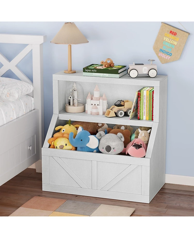 Gaomon Kids Bookshelf Bookcase Toddlers Playhouse Cabinet Shelf