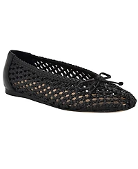 Calvin Klein Women's Zatoria Woven Ballet Flats