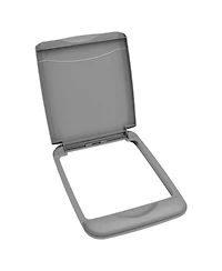 Rev-a-Shelf 35 qt. Trash Can Replacement Lid, Silver (Lid Only), Rv-35-lid-17-1
