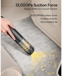 Baseus Cordless Handheld Vacuum with Usb-Charging and Multiple Attachments,A3 Lite