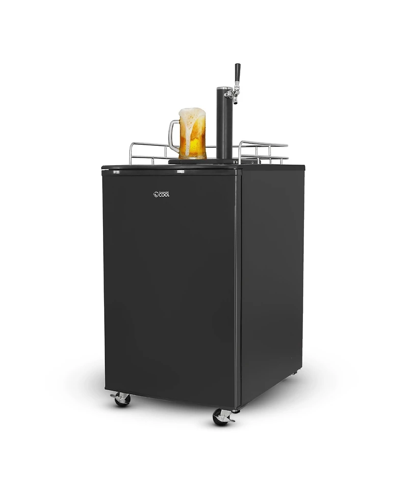 6 Cubic Feet cu. ft. Single Tap Freestanding Kegerator with Adjustable Temperature