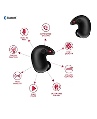 Rca Wave-80 True Wireless Earbuds, 20H Playtime, Hi-Res Audio