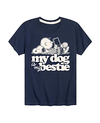 Peanuts Big Boys My Dog Is Bestie Graphic Tee