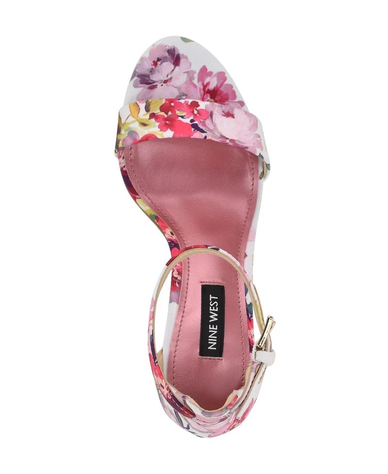 Nine West Women's Pruce High Block Heel Dress Sandals