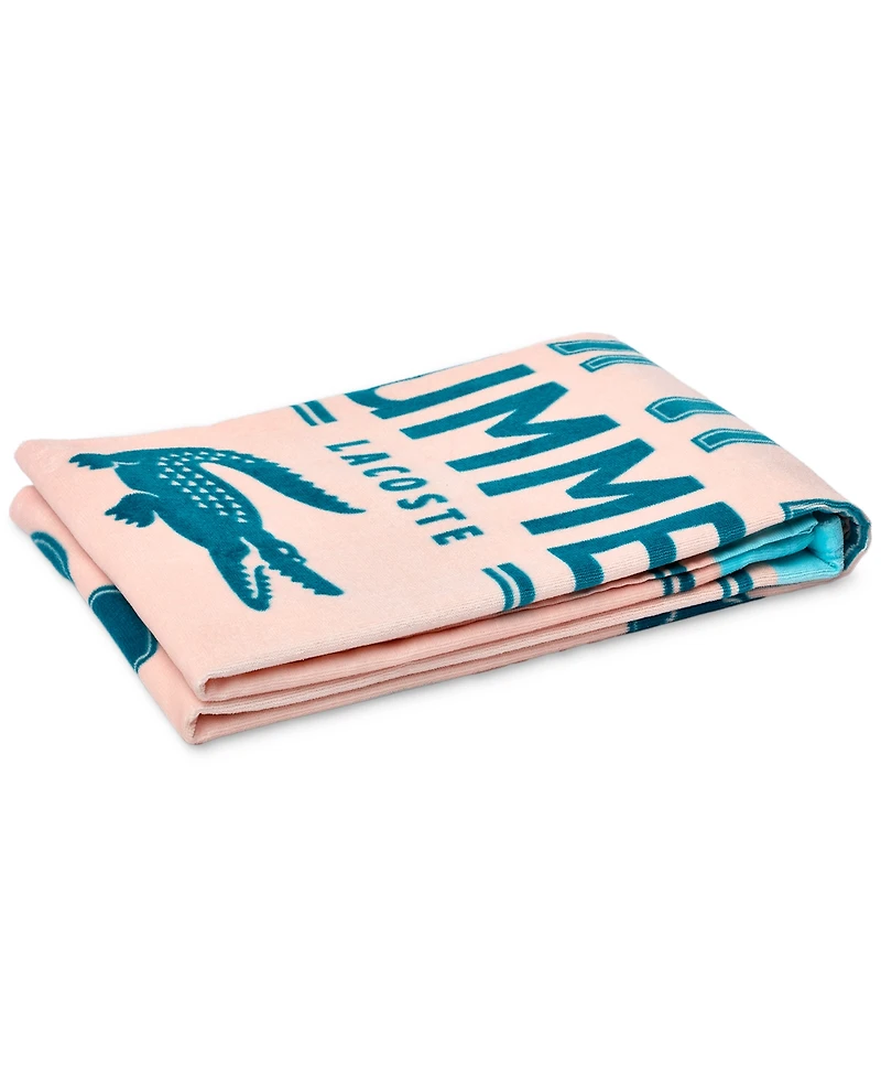 Lacoste Home Palm Tree Cotton Beach Towel, 36" x 72"
