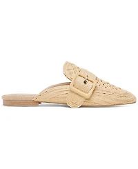 Dolce Vita Women's Sianna Woven Raffia Slip-On Mule Flats