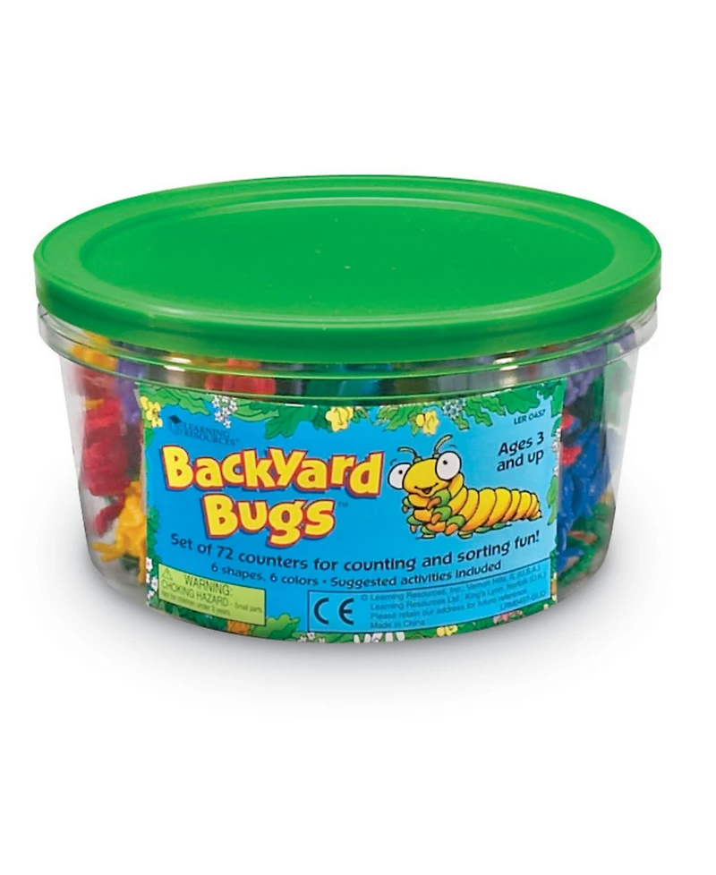 Learning Resources Backyard Bugs Counters Set, 72 Pieces