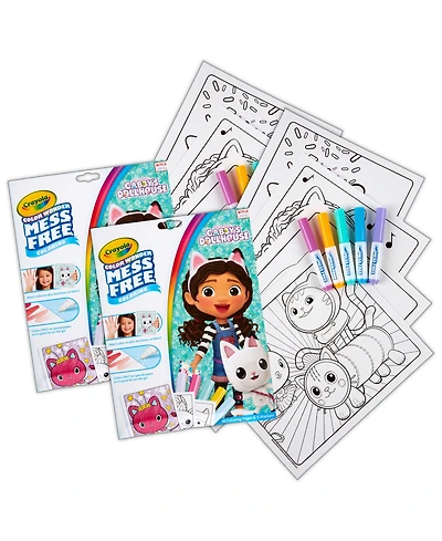 Crayola Color Wonder Gabby's Dollhouse Coloring Pad and Markers, Pack of 2