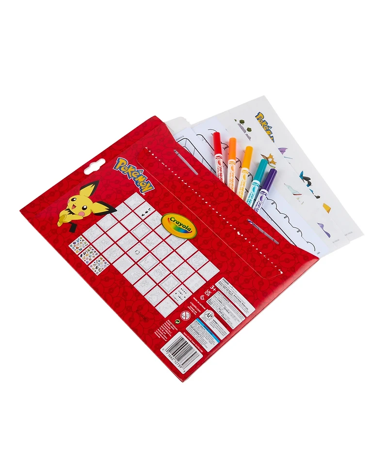 Crayola Pokemon Color Sticker Activity Set, Pack of 3