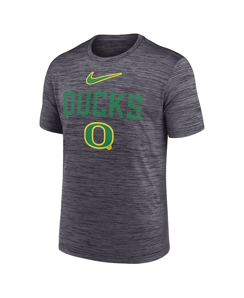 Nike Men's Black Oregon Ducks Campus Slant Velocity Performance T-shirt